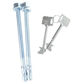 Rottner Stahlbüroschrank Office 3 Premium Doppelbartschloss lichtgrau T05033